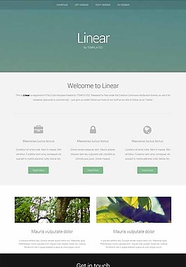 寬屏大氣HTML5模板