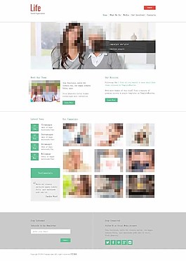 和睦家庭主題HTML5模板