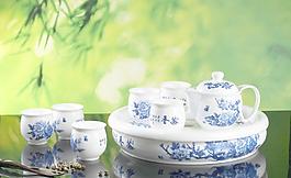 青花瓷 套裝 茶具圖片