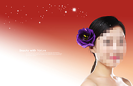 美女人物PSD分層海報(bào) 海報(bào)模版
