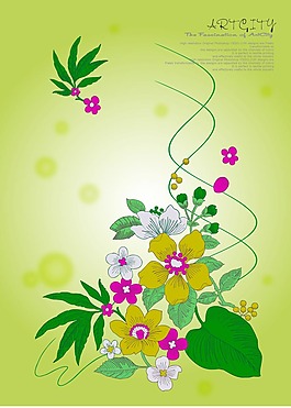 春天花開矢量文件背景