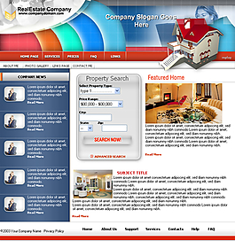 房產(chǎn)公司網(wǎng)站模板
