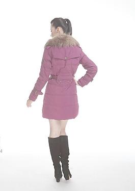 2012冬季羽絨服 模特圖片