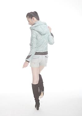 2012冬季羽絨服 模特圖片