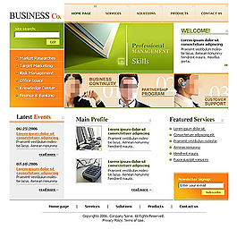 商业公司网站模板