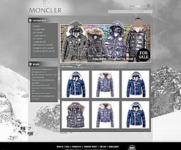 歐美moncler 羽絨服首頁效果圖圖片