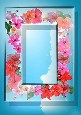 朱瑾花水晶相框