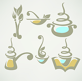 摘要食品標(biāo)志創(chuàng)意設(shè)計(jì)矢量圖05