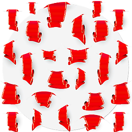 創(chuàng)造性的紅絲帶書簽向量集04