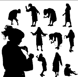 清潔的女人剪影矢量02設(shè)計(jì)創(chuàng)意