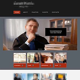 律師事務所Html5網站模板