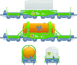 貨運列車轉運載體