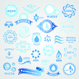 水标志创意设计矢量图05