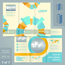 創造性的商業手冊和小冊子設計矢量圖04