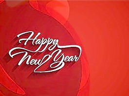 新年快樂的文字與背景矢量02假期