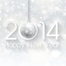 2014新年快樂冬季背景矢量