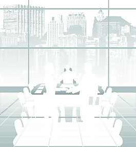 辦公室工作剪影矢量集03