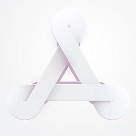 白絲帶矢量背景02