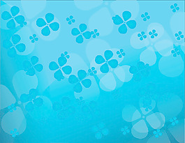 藍(lán)色的花朵背景矢量