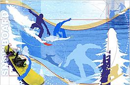 沖浪運動素材