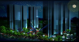 小區(qū)夜景