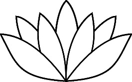白蓮花剪貼畫