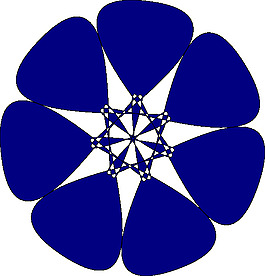 圓形的明星剪貼畫
