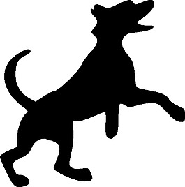 跳躍狗剪貼畫