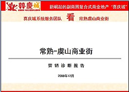營銷診斷報告PPT模板