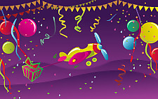 生日快樂的明信片