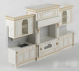 歐式櫥柜3D模型