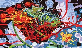 科幻小說的潛艇摘要矢量素材