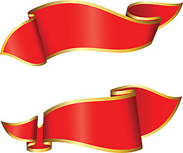絲帶矢量素材1