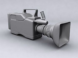 专业相机的3D模型