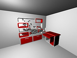 創(chuàng)意衣柜3D模型