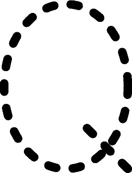 字母追踪字母Q剪贴画