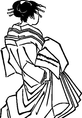 在服裝的剪輯藝術(shù)日本女人
