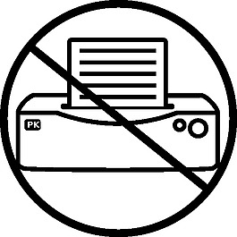 沒有打印機圖標剪貼畫