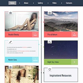 類似時間軸布局HTML5模板