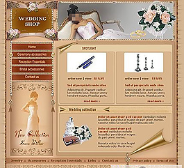 婚禮用品購物網(wǎng)站模板