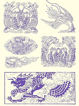 中式花紋圖案