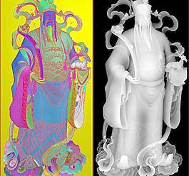 財神進祿圖