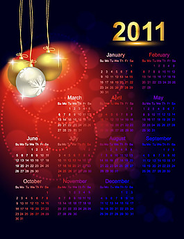 2011 02日歷模板矢量