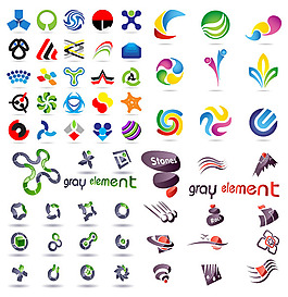 廣泛的logo圖形模板矢量素材