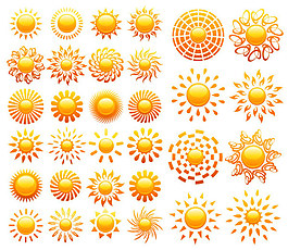 各種太陽能水晶圖標(biāo)矢量素材