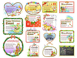 15個可愛的圣誕節(jié)裝飾矢量素材