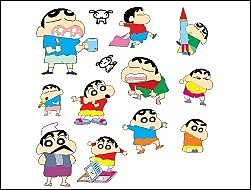 矢量蠟筆小新系列5