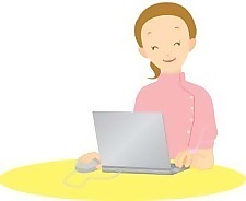 女孩和計算機向量52