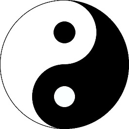 阴阳剪贴画