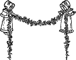 嬰兒花環(huán)剪貼畫
